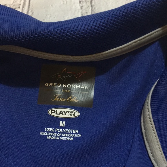 Men’s Golf Greg Norman Tasso Elba blue medium - Picture 2 of 5